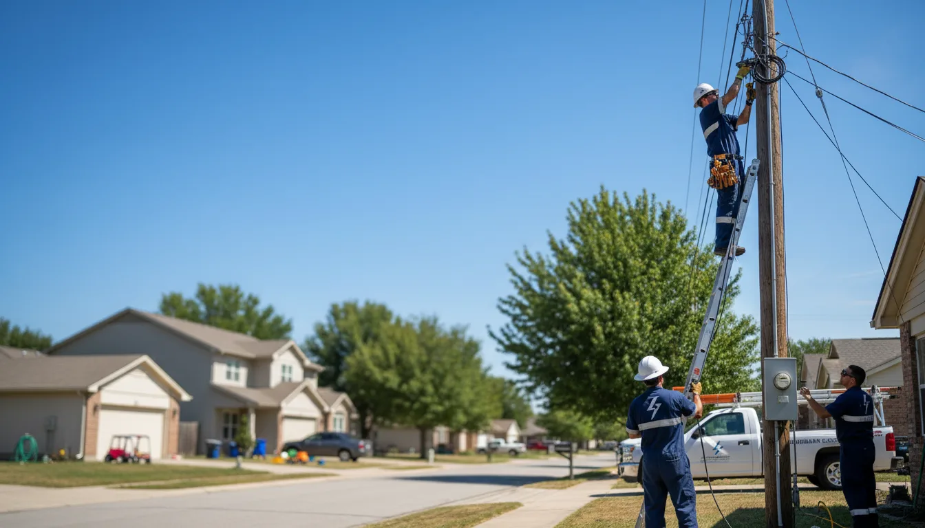 Residential electrician providing installation services in Pine City, MN